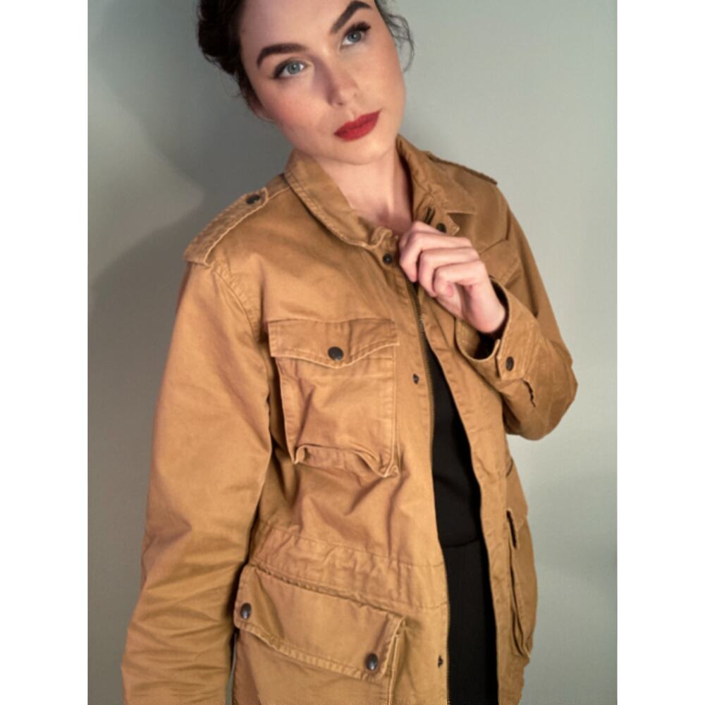 Banana Republic Vintage Cotton Field Safari Jacket 90s Y2K ~ Men M | Women L/ XL - Picture 2 of 11